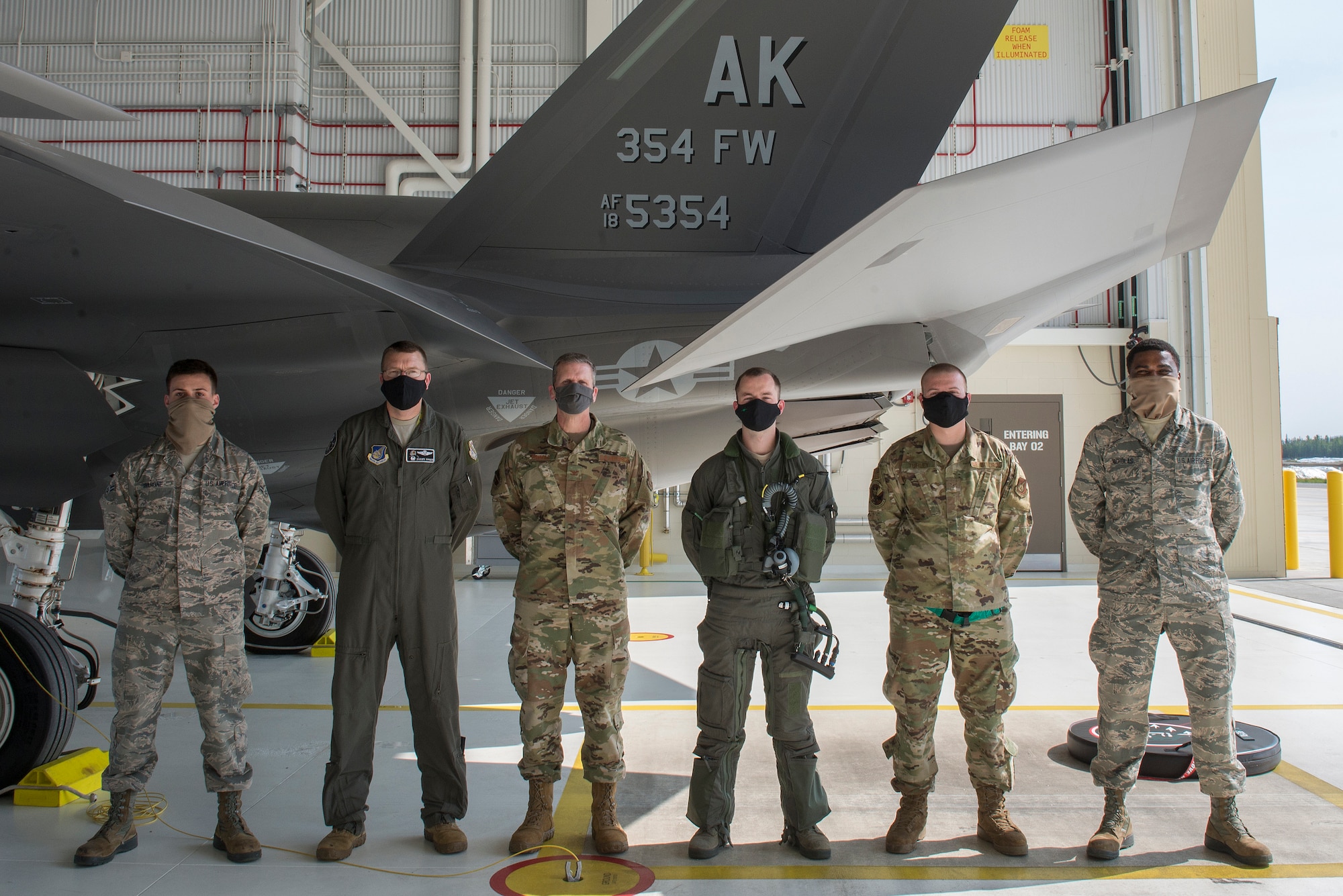 The 354th FW also welcomed flagship jets for the 356th and 355th Fighter Squadrons.