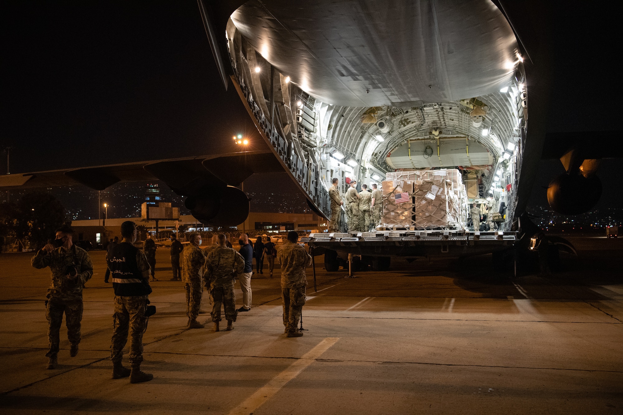U.S. Central Command is coordinating with the Lebanese Armed Forces and U.S. Embassy-Beirut to transport critical supplies as quickly as possible to support the needs of the Lebanese people.