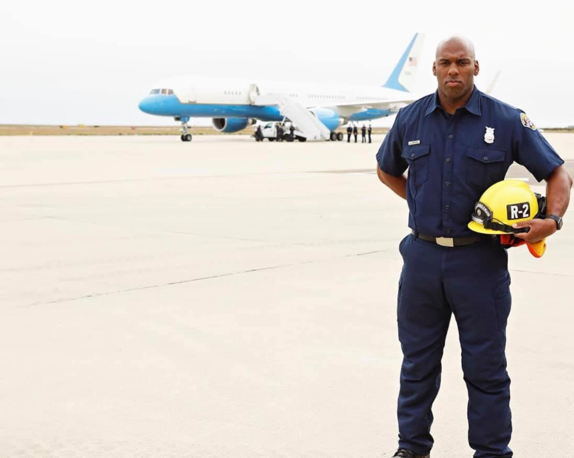 Lamont Brown, 30th Civil Engineer Squadron firefighter, poses for a photo (Courtesy photo)