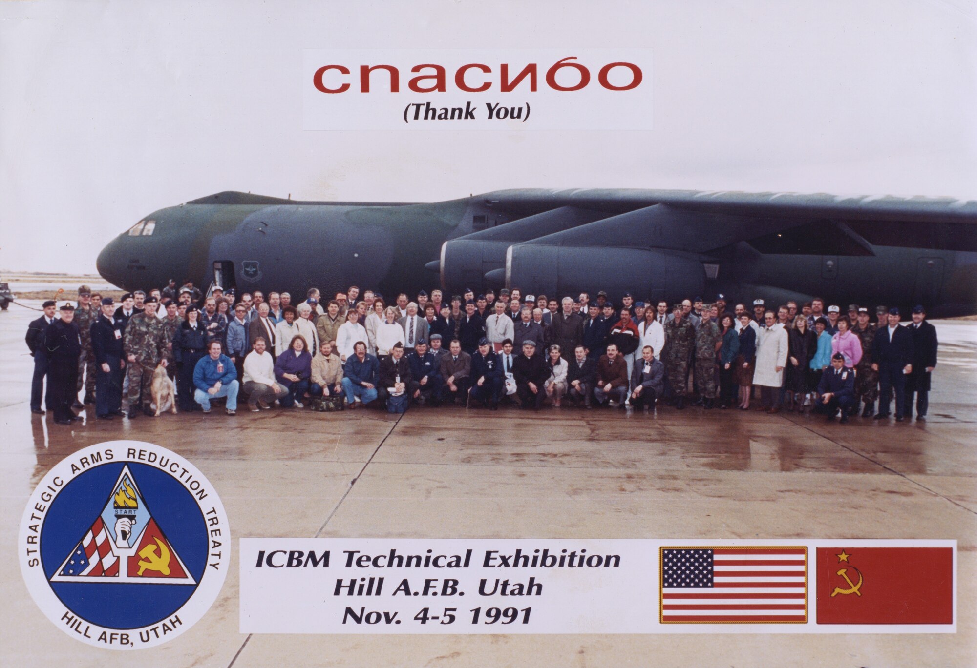 Hill AFB hosted 15 Soviet inspectors for an ICBM Technical Exhibition Nov. 4-5, 1991. This inspection played an important role in moving the implementation of the Strategic Arms Reduction Treaty forward because it showed the two sides could work together – making the treaty enforceable.