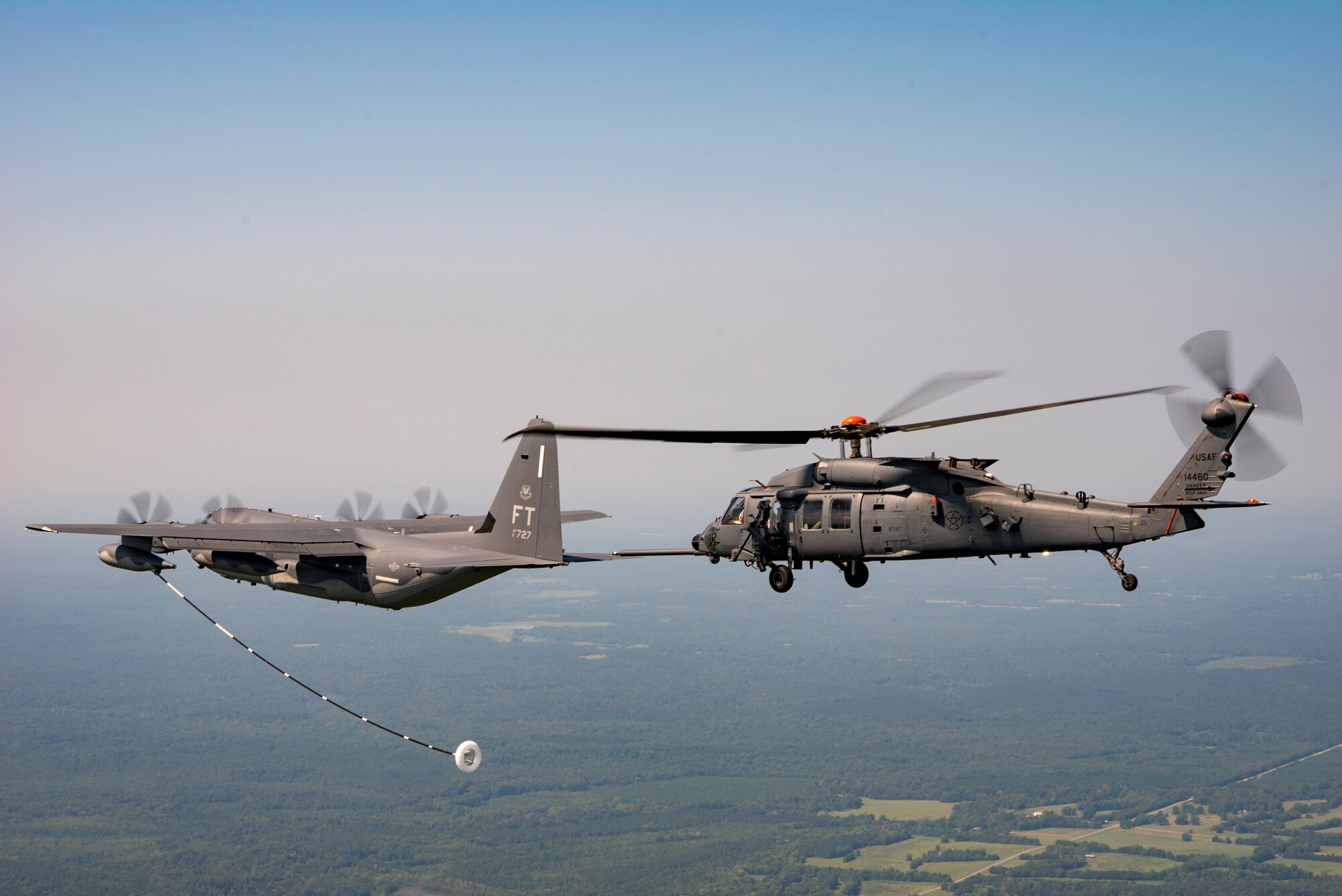 Jolly Green II begins aerial refueling tests