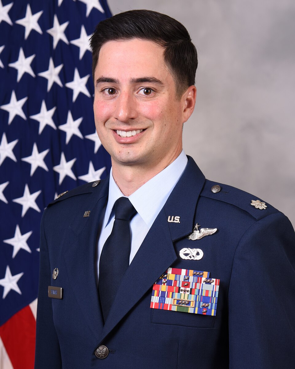 Lt. Col. Kyle Stewart official photo with American Flag background