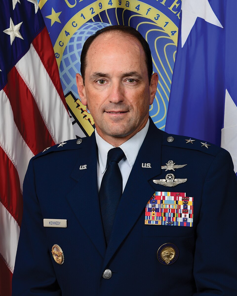 This is the official portrait of Maj. Gen. Kevin Kennedy.