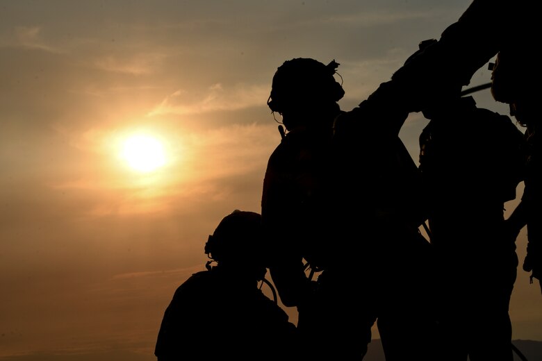 An Airman executes rescue tactics