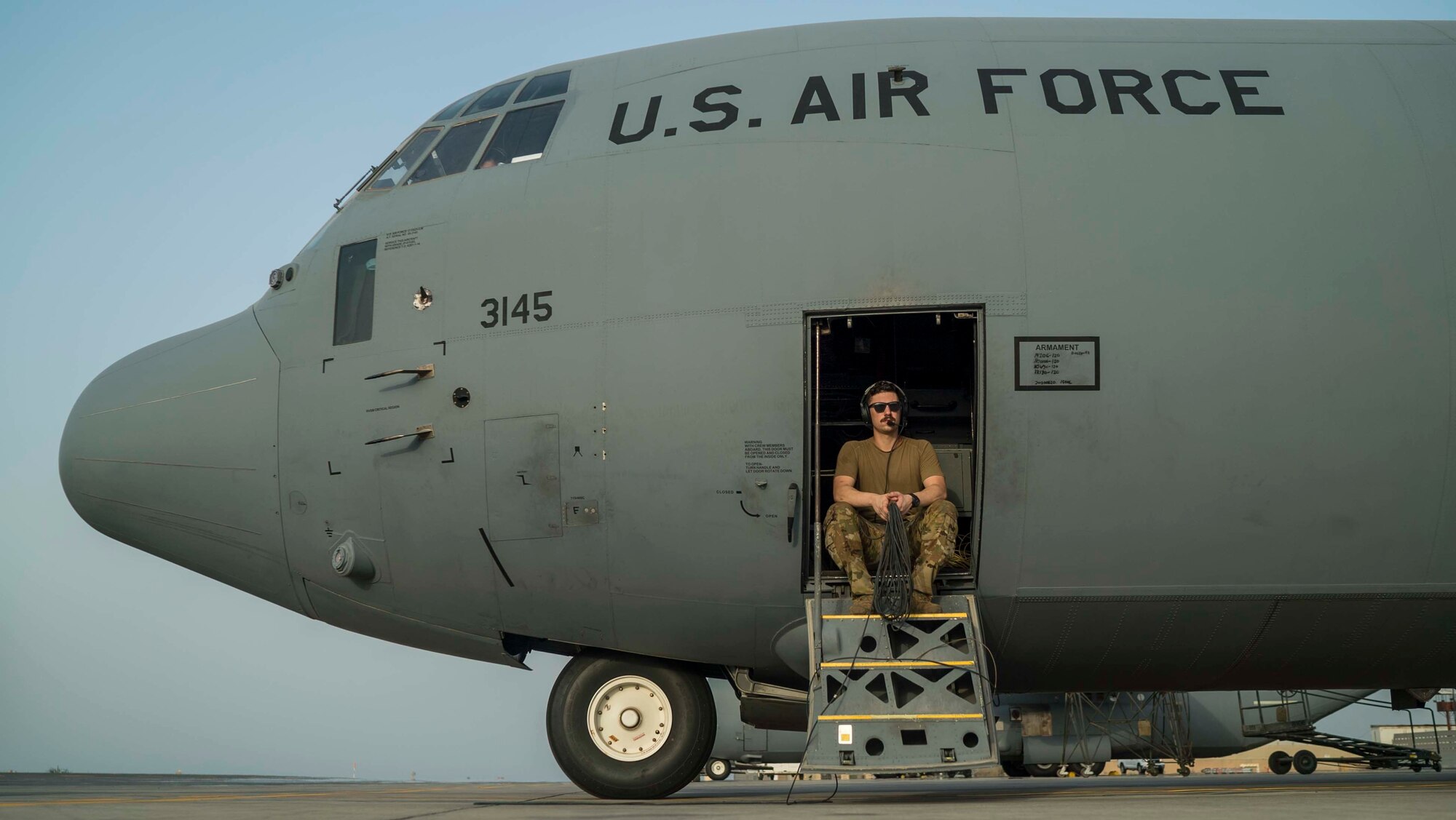 A Little Rock maintainer sits on a plane