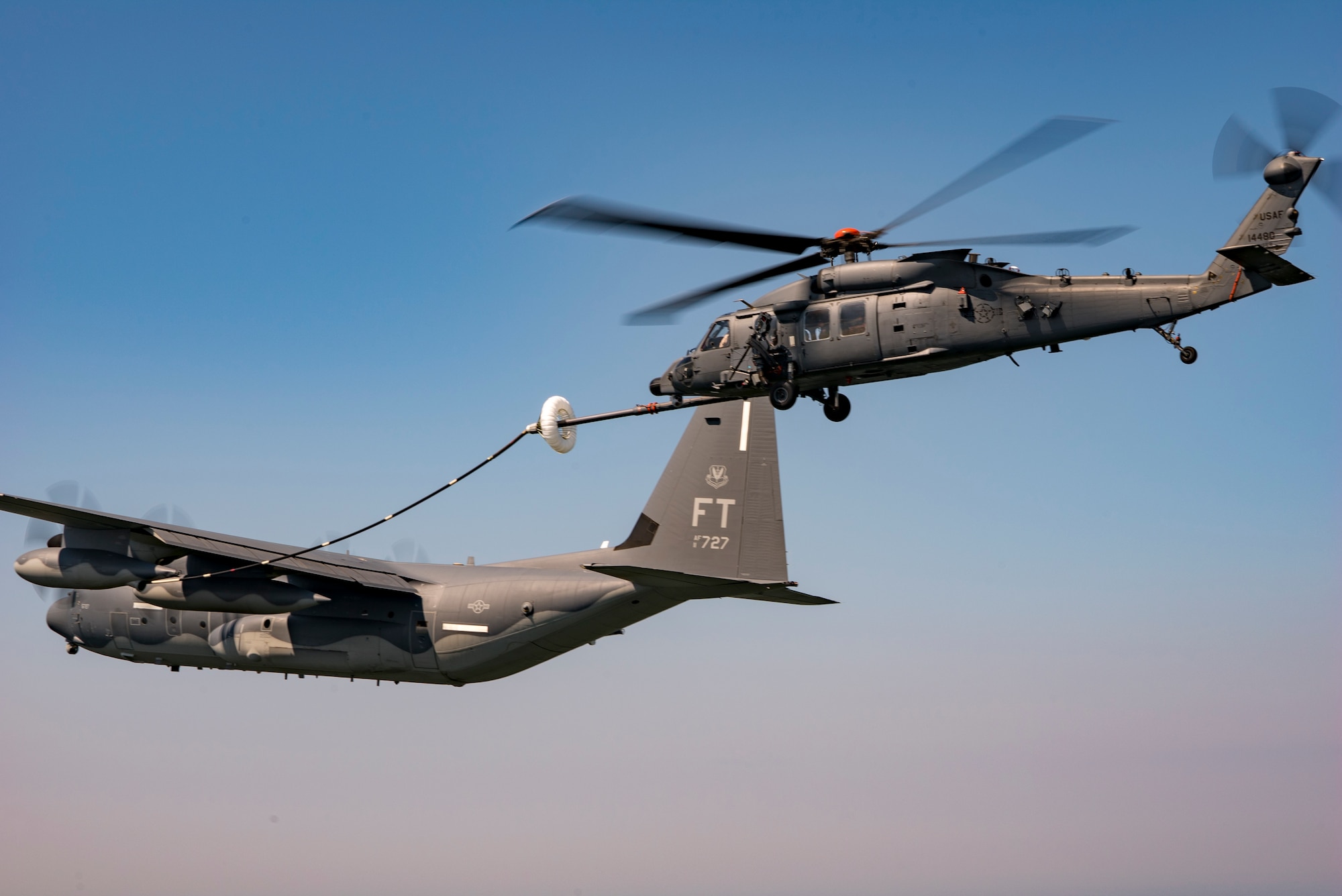 Jolly Green II begins aerial refueling tests