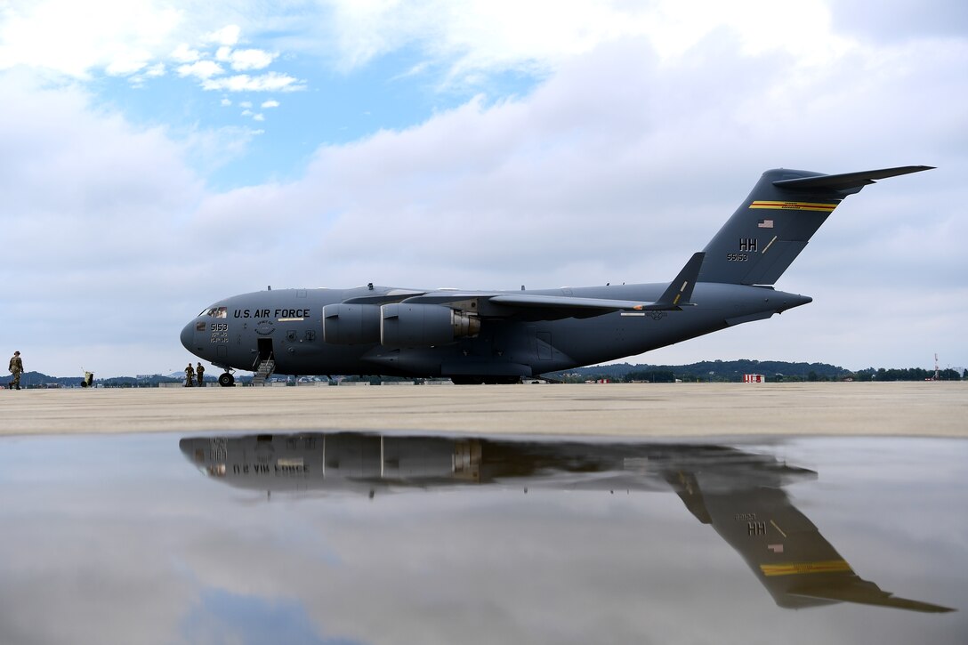 The 25th Fighter Squadron A-10C Thunderbolt II pilots and maintenance operators mobilized to Andersen Air Force Base, Guam to optimize their readiness, August 6-8, 2020 at Osan AB, Republic of Korea. The 25th FS provides premier close-air support for the South Korean Peninsula. (U.S. Air Force photo by Senior Airman Noah Sudolcan)