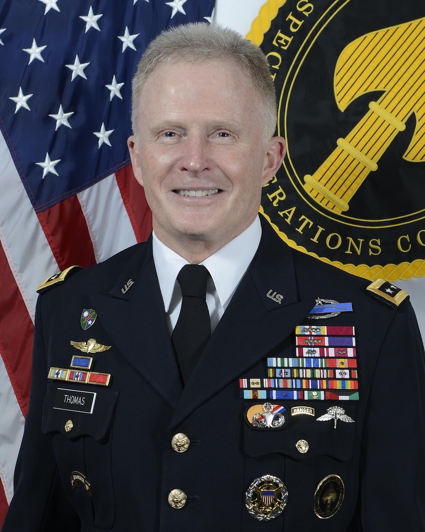 Former Commander, Special Operations Command, Gen. Raymond Thomas III poses for an official photo. (DoD photo)