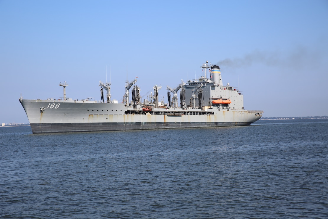 USNS Joshua Humphreys (T-AO 188) returned to Naval Station Norfolk, after completing a five-month deployment in the U.S. Fifth Fleet, responsible for Naval Forces in the Persian Gulf, Red Sea, Arabian Sea, and parts of the Indian Ocean, August 11.