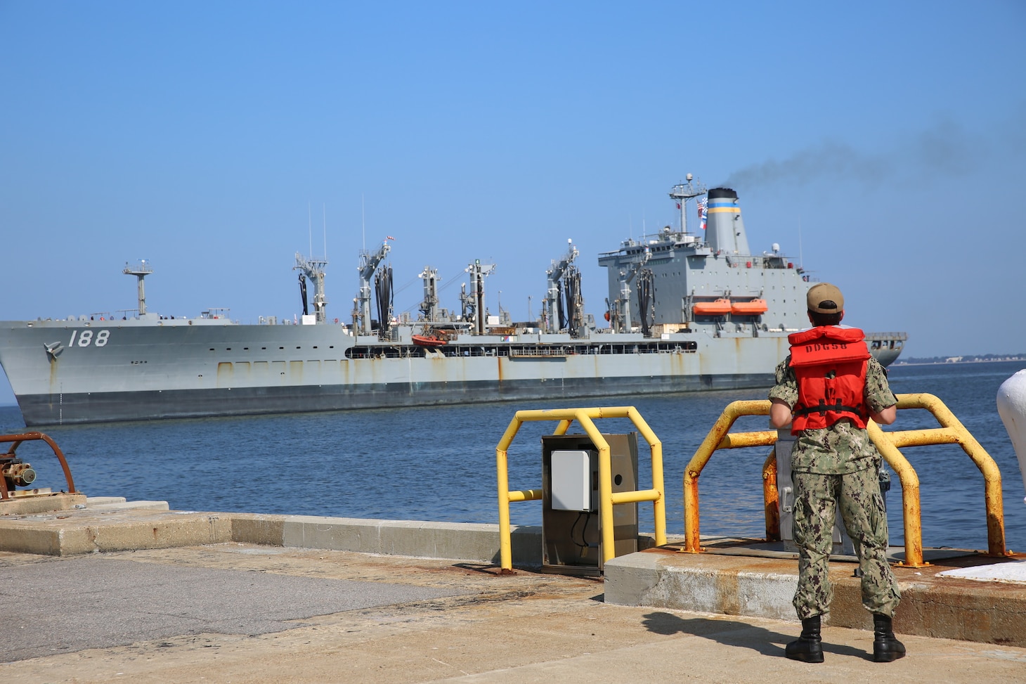 USNS Joshua Humphreys (T-AO 188) returned to Naval Station Norfolk, after completing a five-month deployment in the U.S. Fifth Fleet, responsible for Naval Forces in the Persian Gulf, Red Sea, Arabian Sea, and parts of the Indian Ocean, August 11.