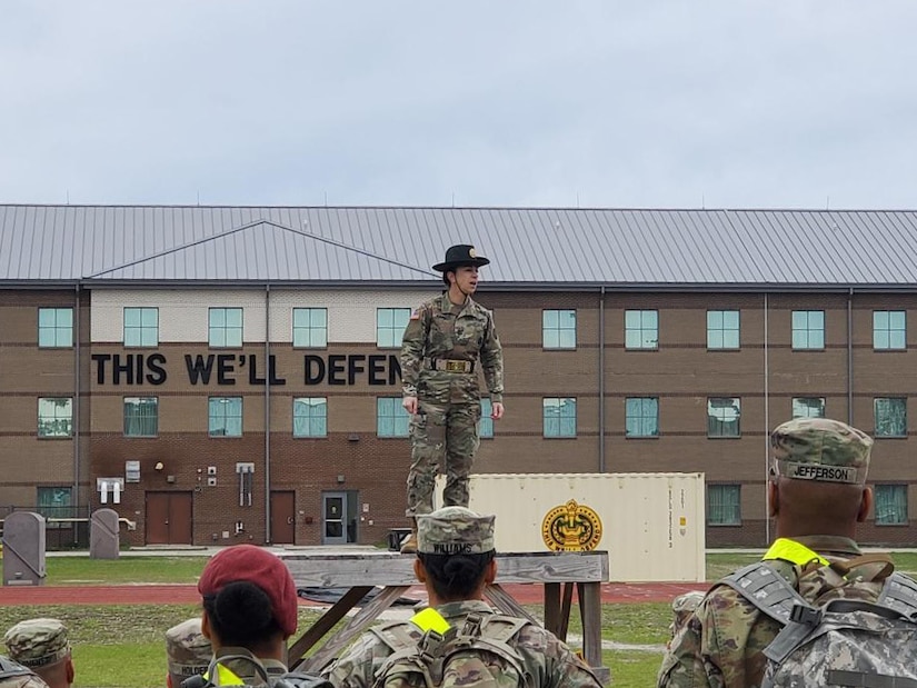 98th Training Division (Initial Entry Training) drill sergeant serves as senior drill sergeant leader at Drill Sergeant Academy