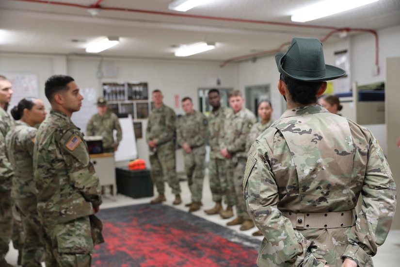 98th Training Division (Initial Entry Training) drill sergeant serves as senior drill sergeant leader at Drill Sergeant Academy