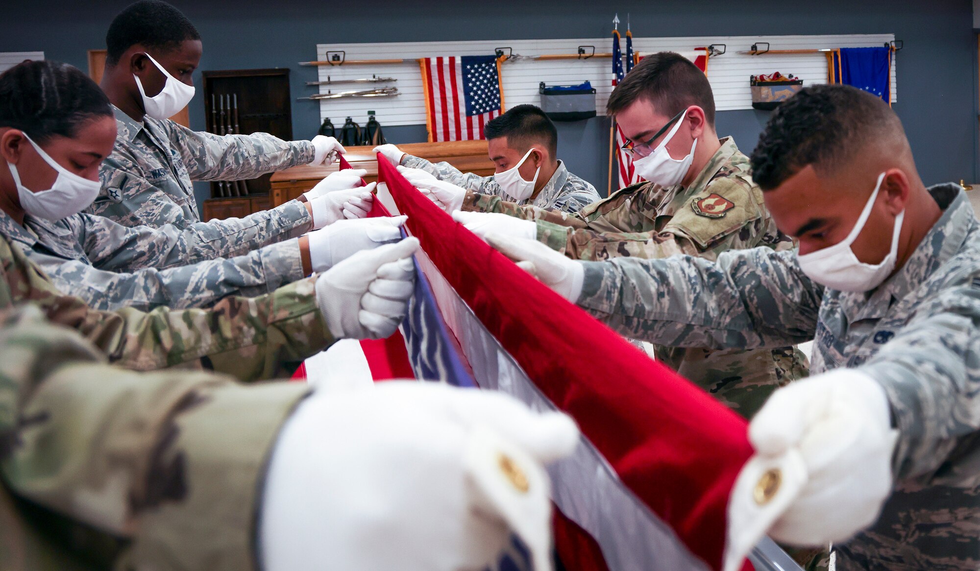 Honor Guard training