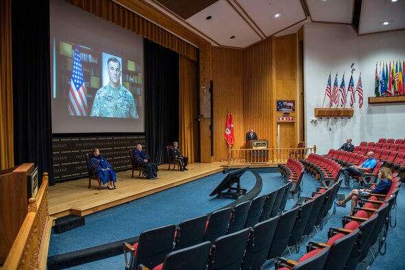 An image of U.S. Army War College virtual graduation