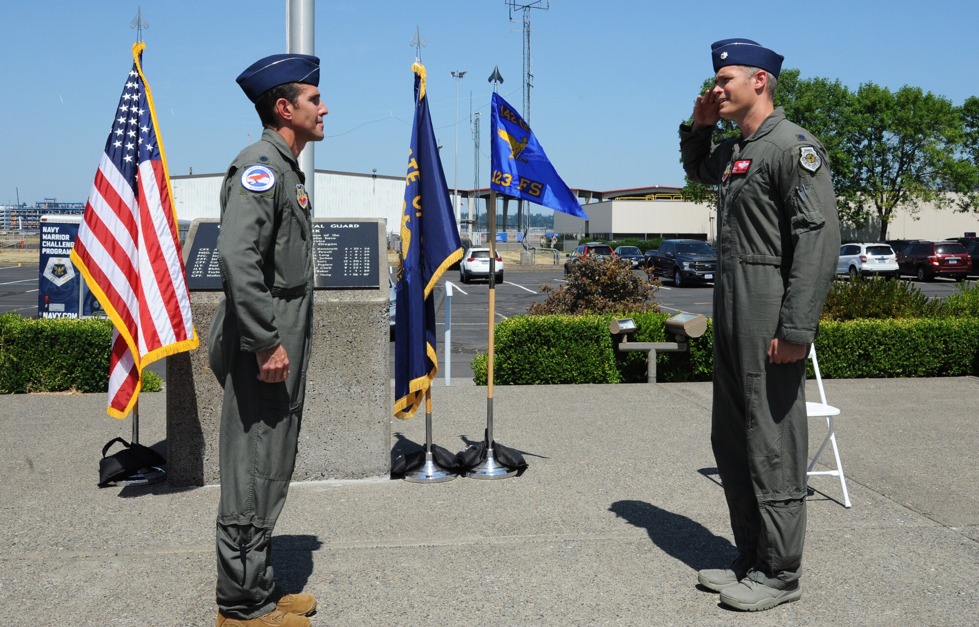 123rd Fighter Squadron Change of Command