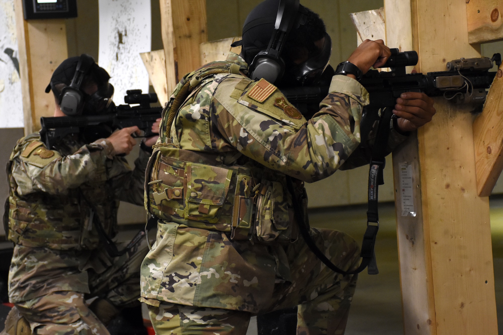 Defenders with the 442d Security Forces Squadron attend a Combat Arms Training and Maintenance course, Aug. 11, 2020, at Whiteman Air Force Base, Mo.