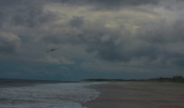 A B-2 Spirit Stealth Bomber arrives at Naval Support Facility Diego Garcia,  Aug. 12, 2020. Three B-2s deployed to the Indo-Pacific region in support of the National Defense Strategy to ensure a fee and open Indo-Pacific. (U.S. Air Force photo by 1st Lt. Michael Hardy)