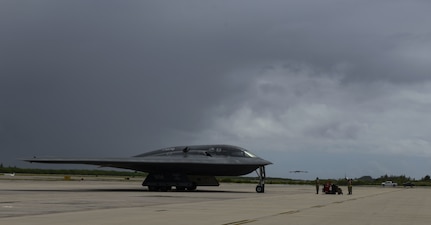 B2 Spirit Stealth Bombers deploy to Diego Garcia in support of Bomber Task Force