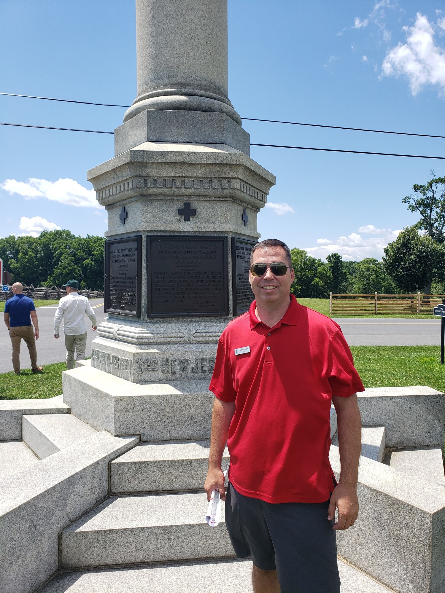 A photo of U.S. Air Force Lt. Col. Joseph W. Leonard at the Antietam National Battlefield