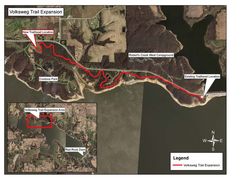 Volksweg Trail Extension Map