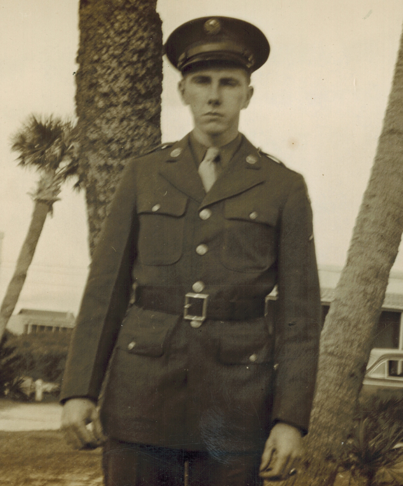 World War II man in uniform.