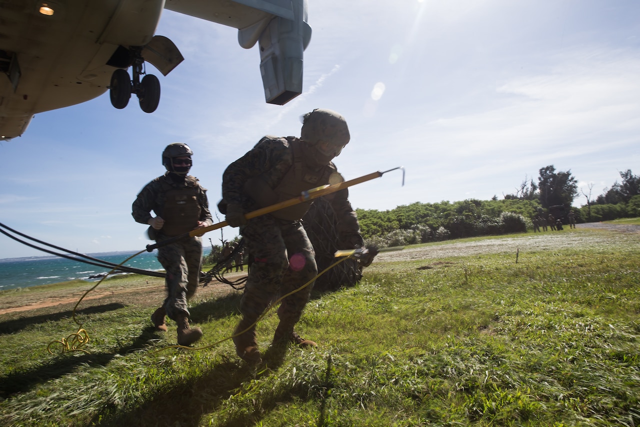 Marines training.