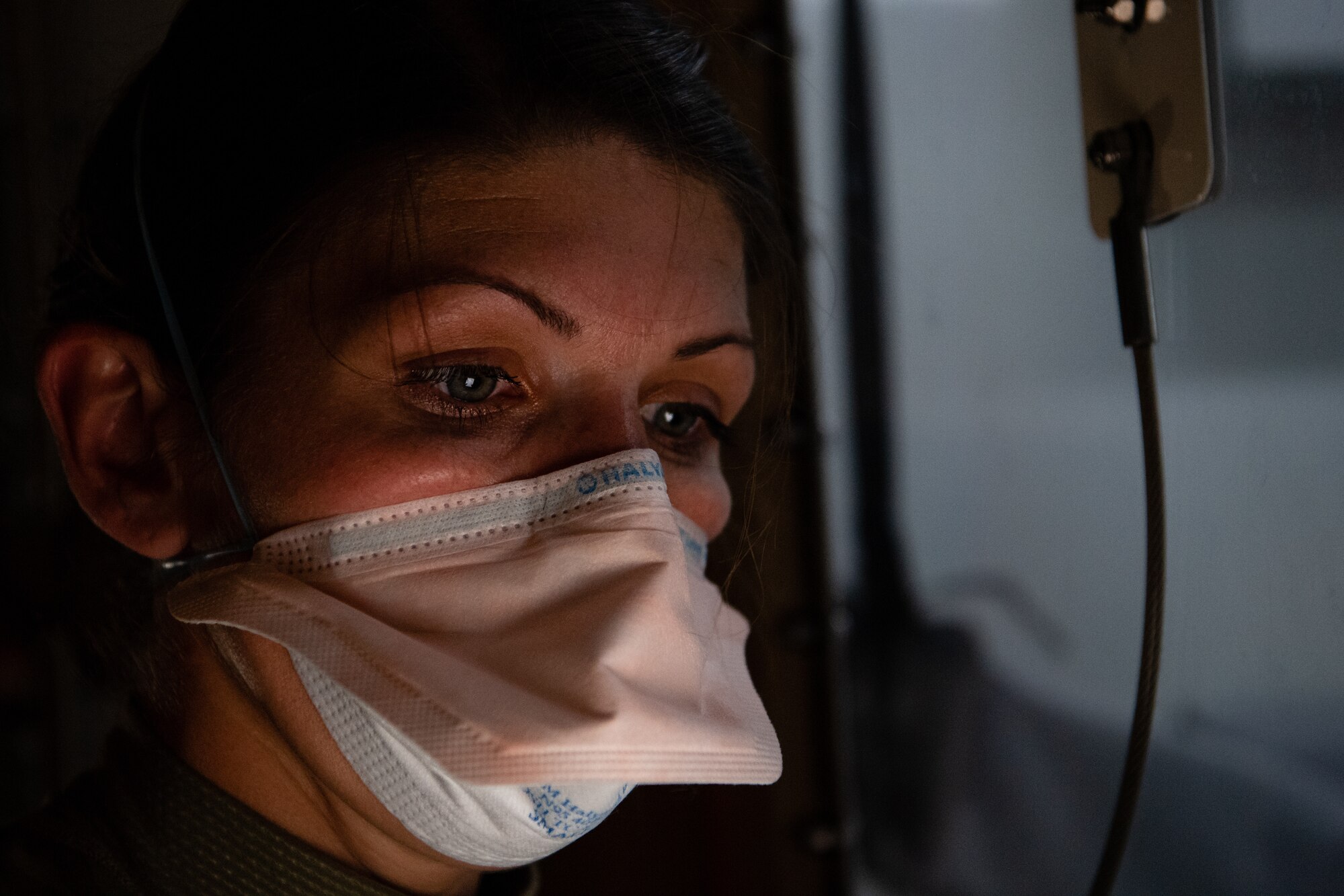 The NPC-Lite is the latest isolated containment chamber developed for intra-theater airlift of individuals with infectious diseases like COVID-19 and is designed to fit inside a C-130 Hercules aircraft.