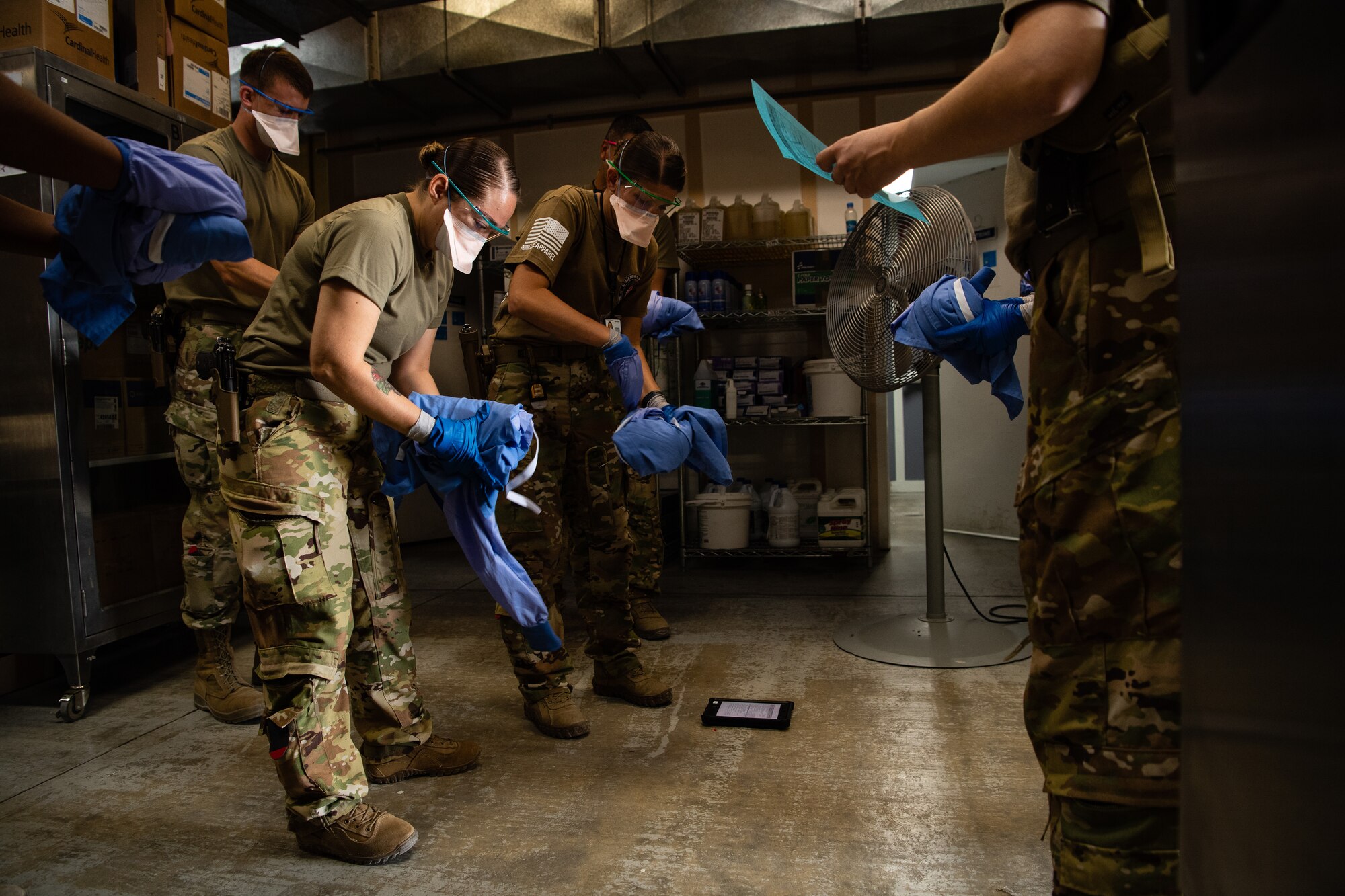 The NPC-Lite is the latest isolated containment chamber developed for intra-theater airlift of individuals with infectious diseases like COVID-19 and is designed to fit inside a C-130 Hercules aircraft.