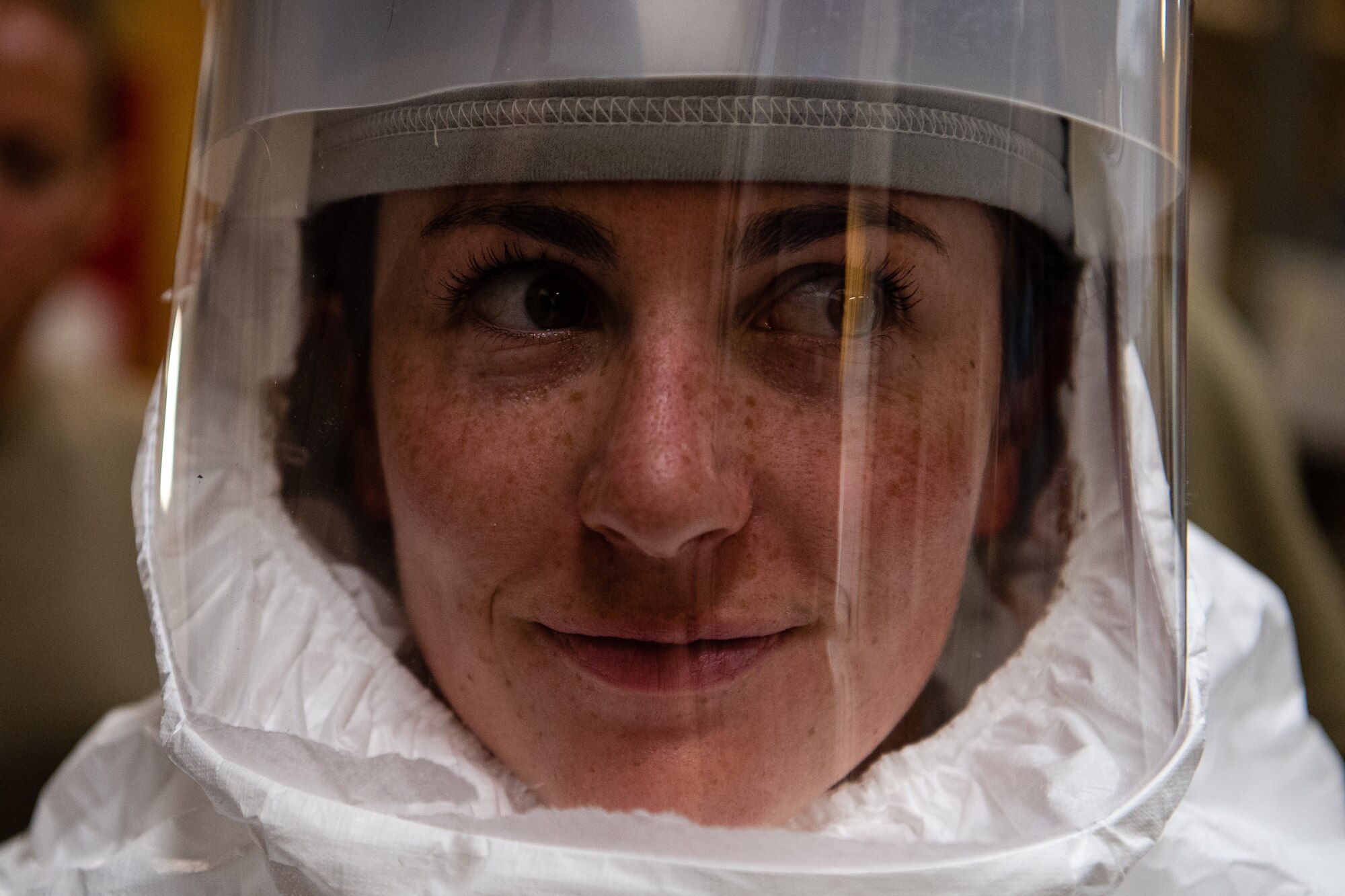 The NPC-Lite is the latest isolated containment chamber developed for intra-theater airlift of individuals with infectious diseases like COVID-19 and is designed to fit inside a C-130 Hercules aircraft.