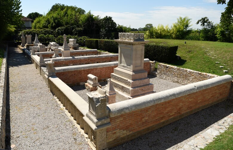 Sepolcreto, the burial grounds at Aquileia, Italy, July 25, 2020. This site contains five funerary enclosures. (U.S. Air Force photo by Staff Sgt. Kelsey Tucker)