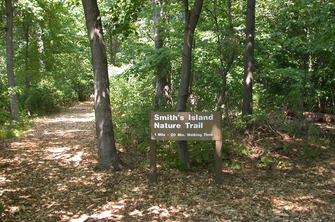 Smith's Island Nature Trail located at Locks and Dam 14 in Pleasant Valley, Iowa.