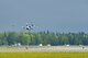 An F-16 Fighting Falcon from the 18th Aggressor Squadron takes off during RED FLAG-Alaska 20-3 Aug. 13, 2020 on Eielson Air Force Base, Alaska. The 18th AGRS serve as ‘red air’ during simulated aerial combat scenarios. (U.S. Air Force photo by Senior Airman Beaux Hebert)