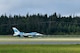 An F-16 Fighting Falcon from the 18th Aggressor Squadron takes off during RED FLAG-Alaska 20-3 on Eielson Air Force Base, Alaska, Aug. 13, 2020. The 18th AGRS mission during RF-A 20-3 is to know, teach, and replicate adversary threats while engaging in simulated air-to-air combat. (U.S. Air Force photo by Senior Airman Beaux Hebert)