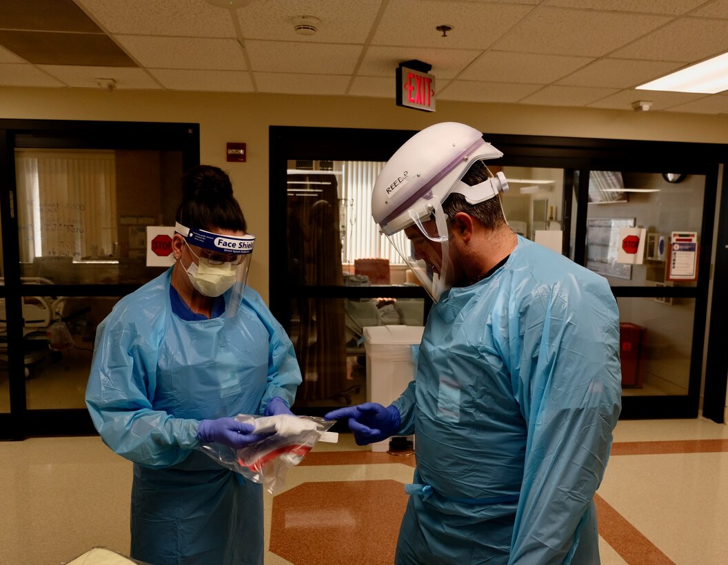 U.S. Air Force medical professionals provide care at Adventist Health Hanford.