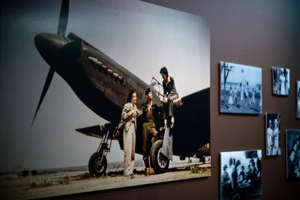 Artifacts from the Women in the Air Force gallery are displayed in the USAF Airman Heritage Training Complex, Aug. 10, 2020 at Joint Base San Antonio-Lackland, Texas. The Airman Heritage Museum collects, researches, preserves, interprets and presents the USAF Enlisted Corps history, heritage, and traditions to develop Airmen today and for tomorrow.  (U.S. Air Force photo by Sarayuth Pinthong)