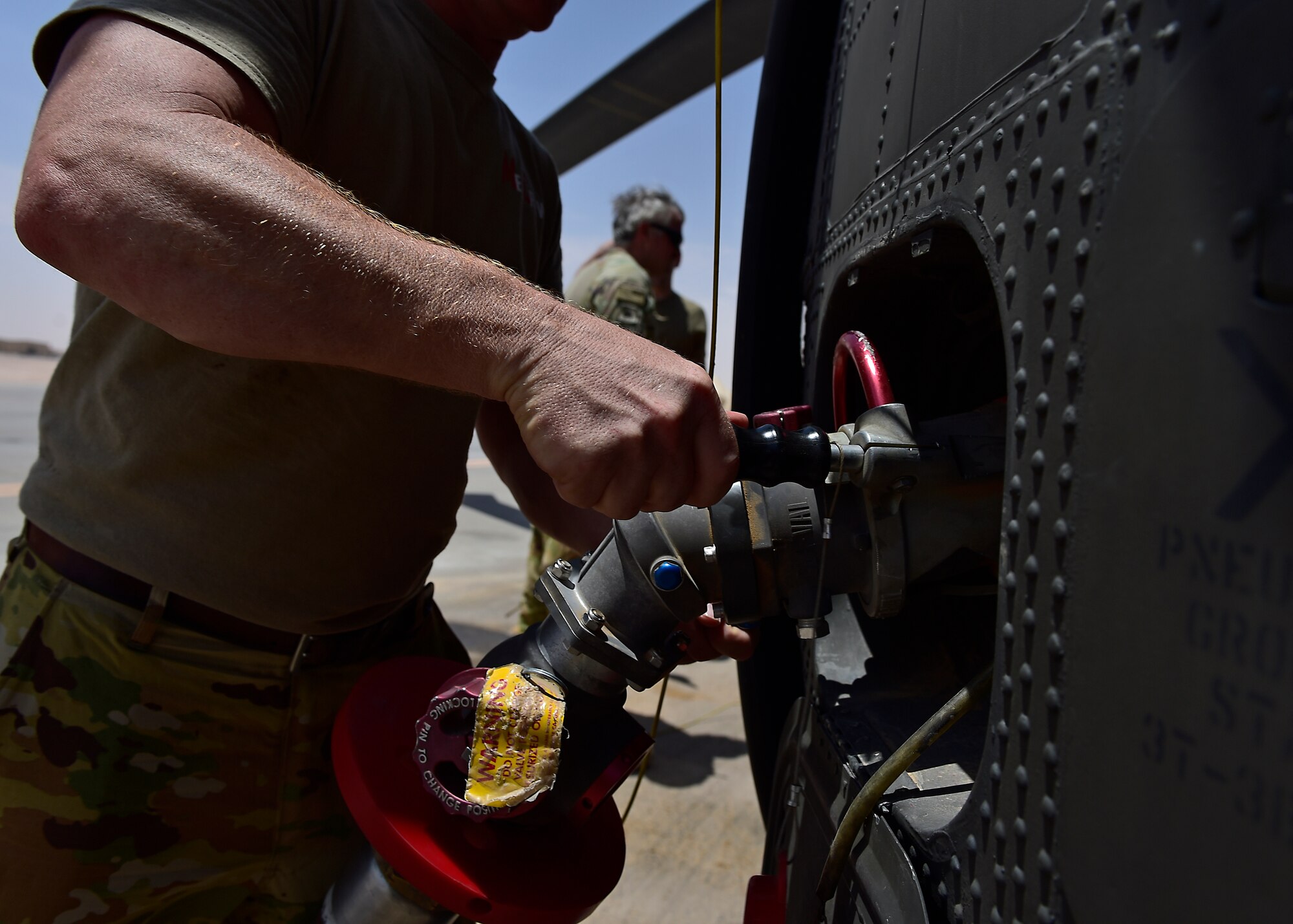 Prince Sultan POL Airmen fuel up UH-60