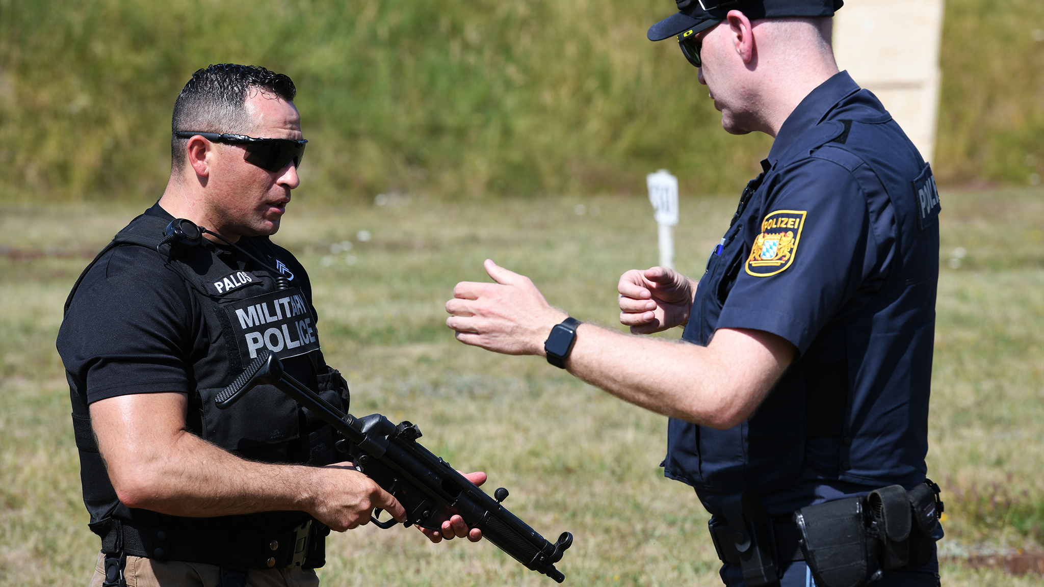 U.S. Military Police and German Polizei participate in friendship
