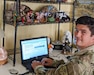 U.S. Army Reserve Sgt. Adam Smith poses for a photo during his unit's virtual battle assembly Aug. 9, 2020.