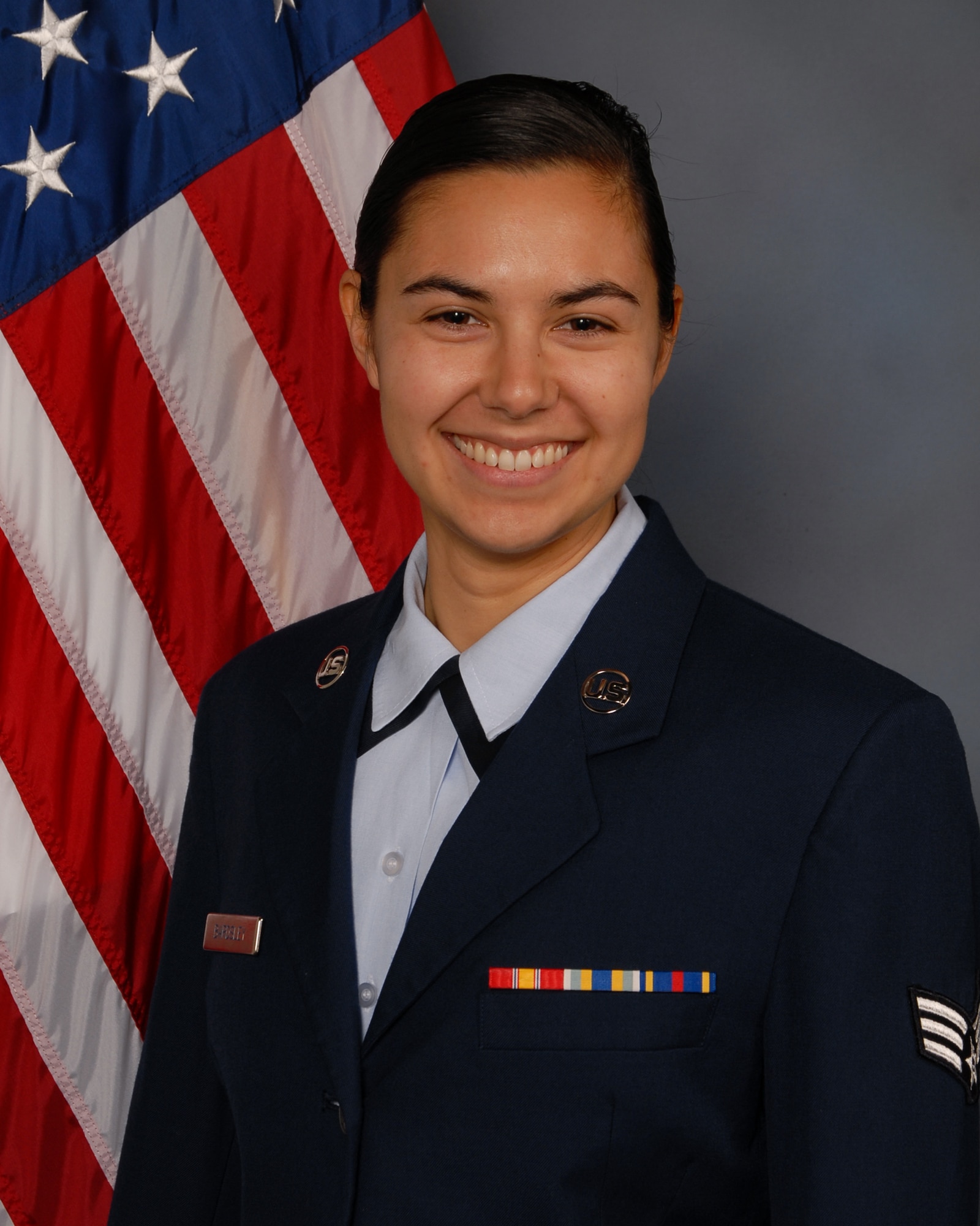 U.S. Air Force Senior Airman Christiana D. Bardsley poses for an official photo Jan. 5, 2020. Bardsley, of the 143rd Airlift Wing, Rhode Island Air National Guard, was selected as the Air National Guard 2020 Outstanding Airman of the Year. (Courtesy Photo)