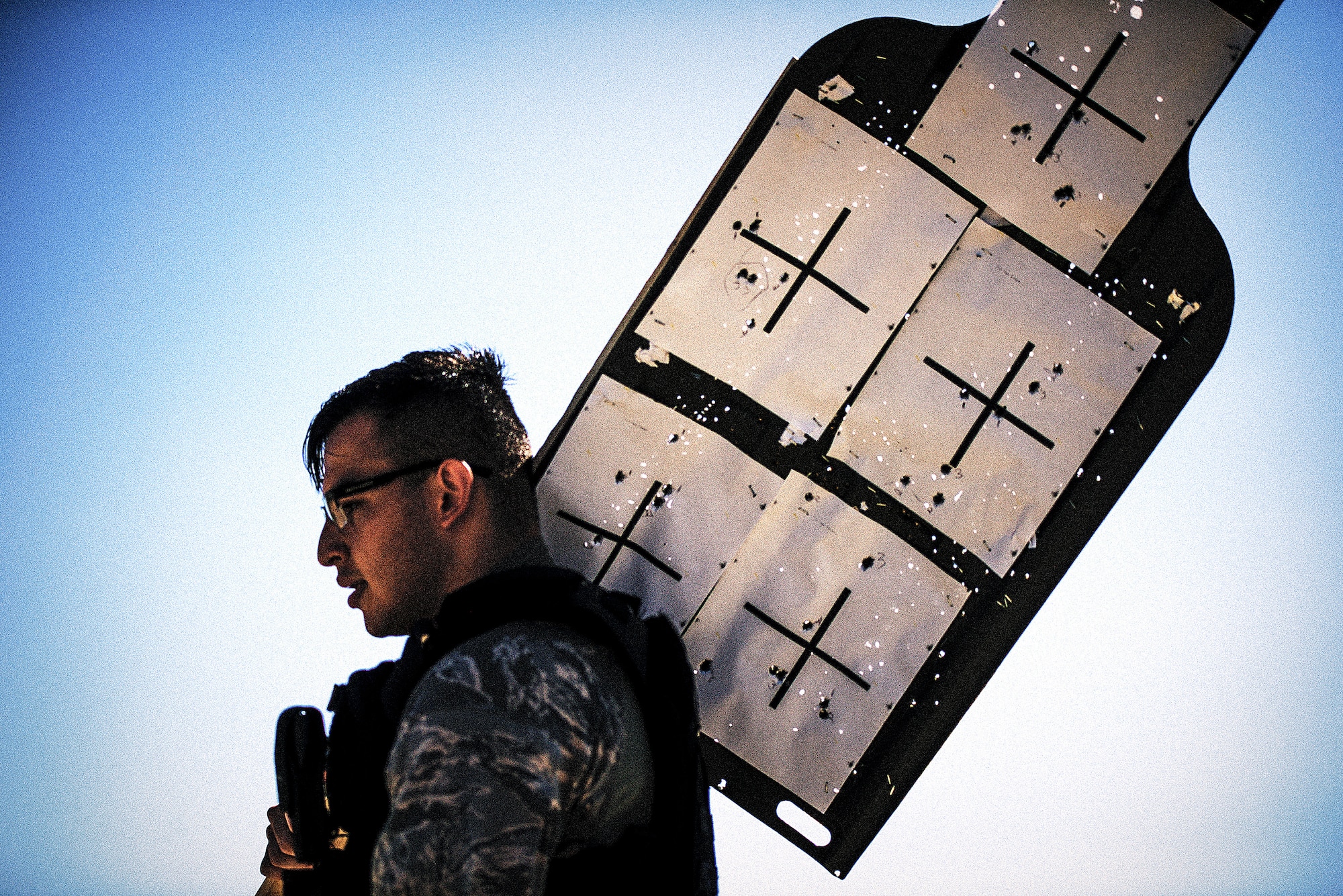A photo of law enforcement firearms training at the U.S. Army Support Activity, Fort Dix ranges.