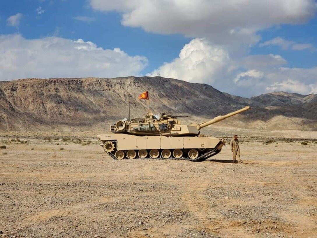 Tank on the Ramp during the change of command ceremony