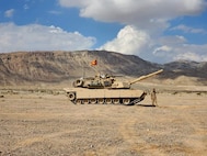 Tank on the Ramp during the change of command ceremony