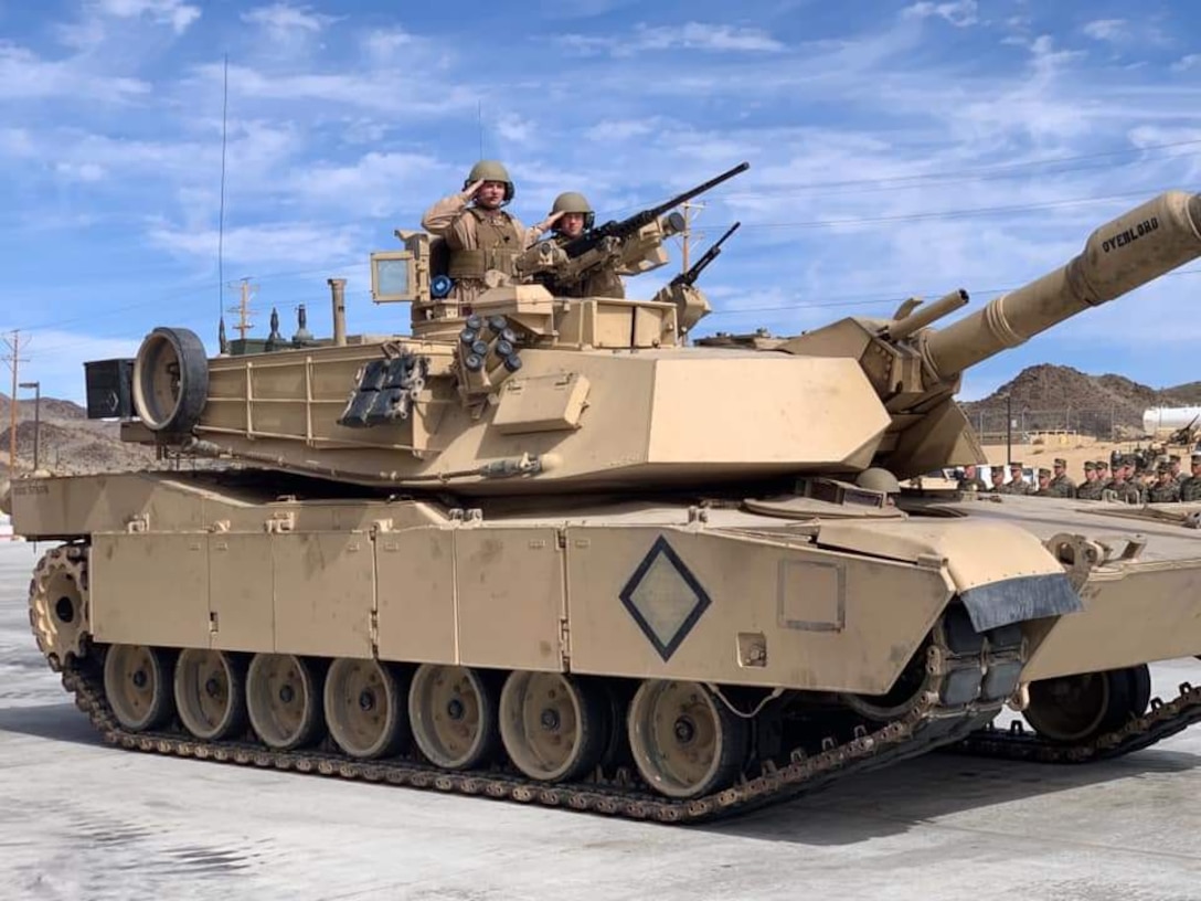 Tank on the Ramp during the change of command ceremony