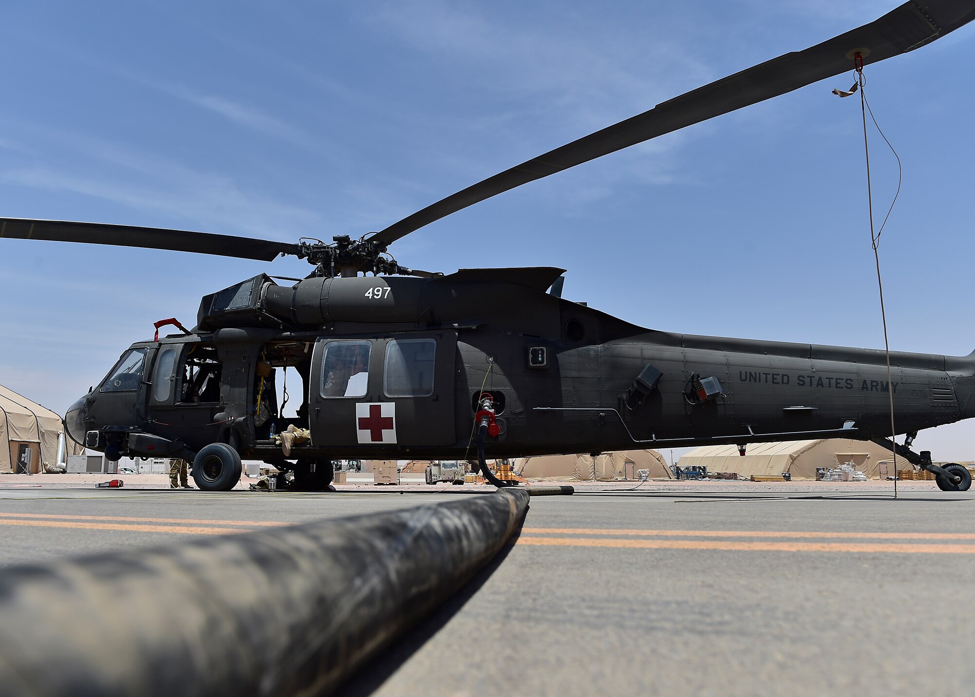 Prince Sultan POL Airmen fuel up UH-60