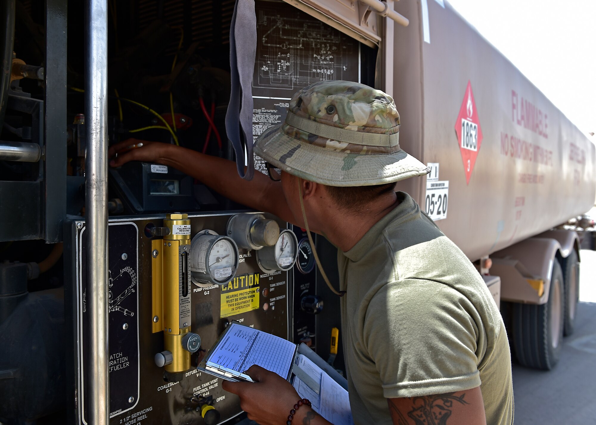 Prince Sultan POL Airmen fuel up UH-60