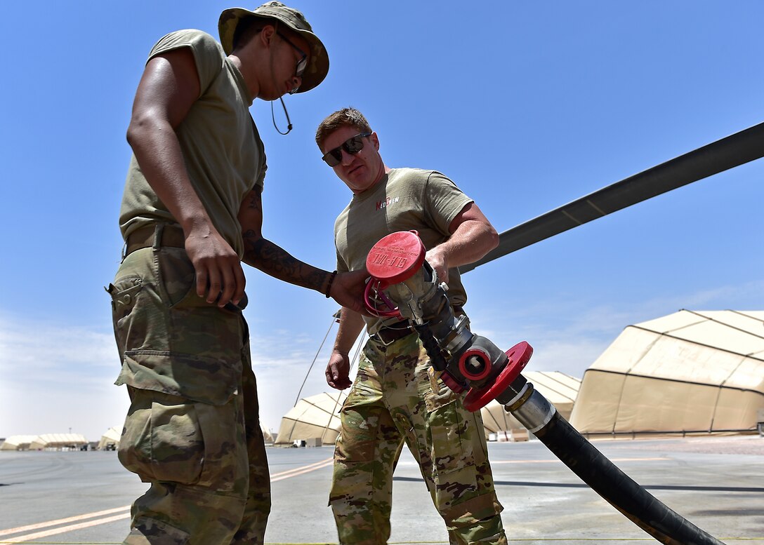 Prince Sultan POL Airmen fuel up UH-60
