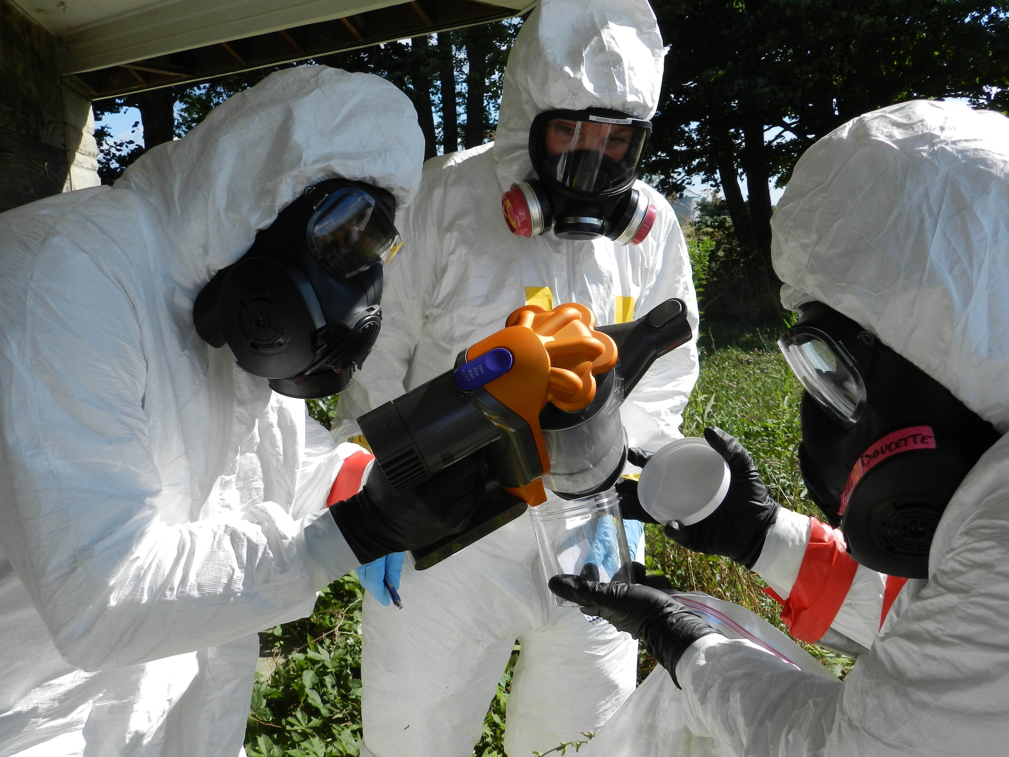 The Air Force Institute of Technology launched an online graduate certificate in countering weapons of mass destruction.  The graduate certificate is an online part-time program designed to be completed in one year.  Students take one course each quarter that will provide a fundamental scientific knowledge base related to the production, use, effects, and mitigation of WMD. (U.S. Army photo/Lt. Col. Carol McClelland)