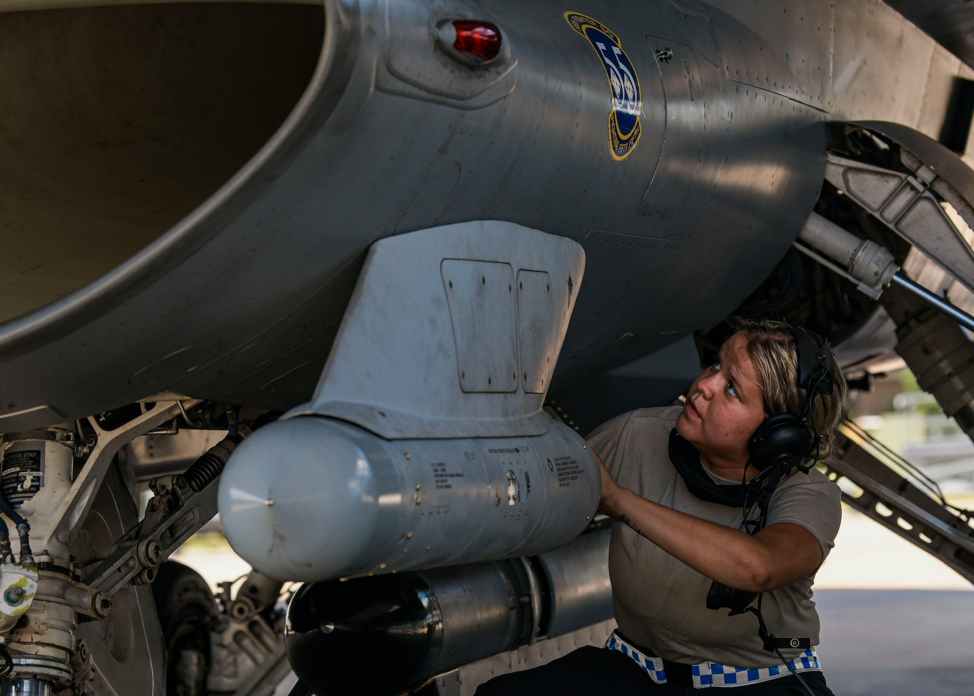 Airman on flightline.