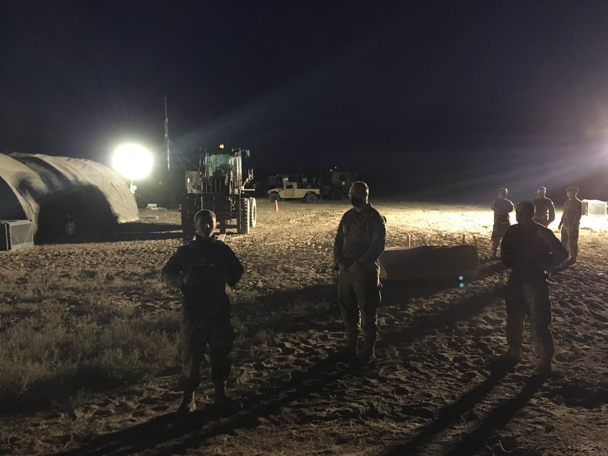 The 726th Air Control Squadron at Mt. Home Air Force Base, Idaho, had to generate and deploy a Control and Reporting Center and conduct combat operations in a contested environment, in conjunction with the 552nd Air Control Wing at Tinker AFB, Oklahoma, during EXERCISE Agile Thunder.