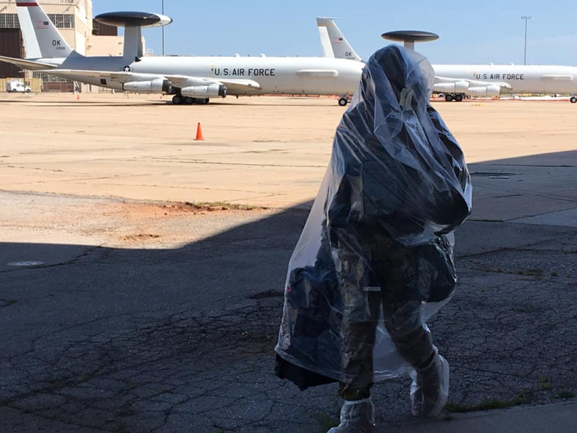 More than 500 personnel of the 552nd Air Control Wing, 72nd Air Base Wing and 366th Fighter Wing at Mt. Home Air Force Base, Idaho, participated in EXERCISE Agile Thunder in August. The exercises tested personnel's ability to prepare and rapidly deploy combat forces, generate and deliver Airborne Warning and Control System aircraft, generate and deploy a Control and Reporting Center and conduct combat operations in a contested environment (Courtesy photo).